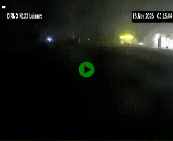 Webcam en périphérie de Chartres sur la N123, à hauteur de Luisant. Vue orientée vers Chartres