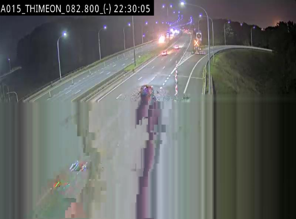 Caméra trafic Belgique - Thiméon - E42, jonction avec A54 (E420) direction La Louvière/Charleroi - BK 82.82