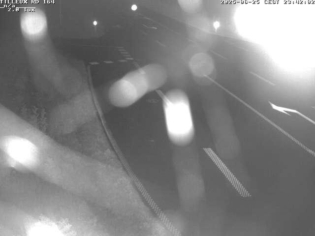 Webcam sur la RD164 à Tilleux. Vue orientée vers Neufchâteau