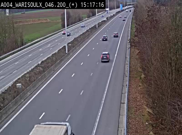Webcam autoroute Belgique - Warissoulx - E411 - BK 46.2