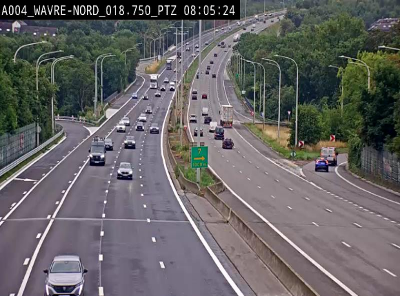 Webcam traffic E411(A4) - BK 18.7 - Bierges (Wavre Nord)