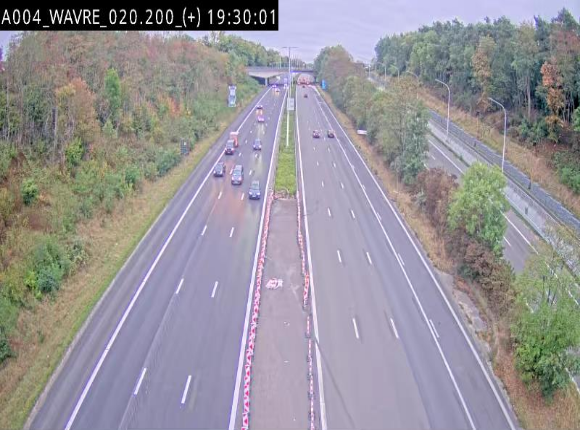Webcam @ Wavre-sud KP 19.6, A4/E411