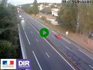 Webcam routière à Le Chambon-Feugerolles sur la RN88 entre Firminy et Saint-Etienne
