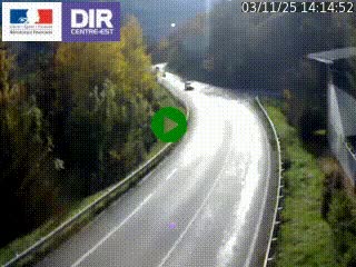 Caméra trafic sur la N90 à Bourg-Saint-Maurice, en provenance d'Aoste et en direction d'Albertville