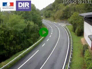 Caméra trafic sur la N90 à Bourg-Saint-Maurice, en provenance d'Aoste et en direction d'Albertville