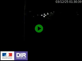 Caméra autoroute sur A6 - Valvert, près de Lyon, en direction de Paris, à hauteur de la sortie 36 Porte du Valvert