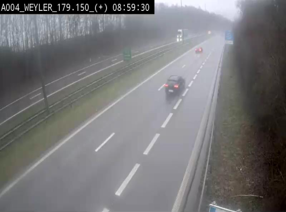 Webcam juste après la sortie 31 Arlon qui permet de rejoindre l'E411 depuis la N82