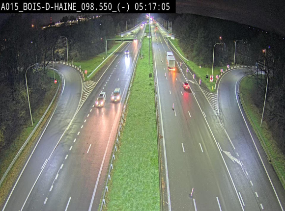 Webcam autoroute Belgique - Bois d'Haine - E42 - BK 98.6