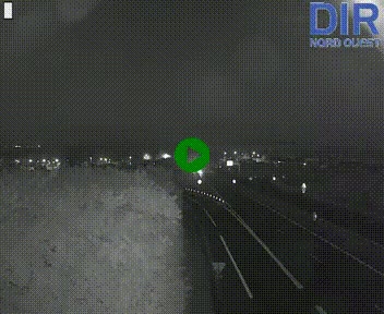 Webcam au début de l'A84 sur le périphérique Ouest de Caen (N814) à hauteur de la sortie 9, Porte de Bretagne