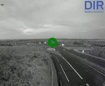 Webcam au début de l'A84 sur le périphérique Ouest de Caen (N814) à hauteur de la sortie 9, Porte de Bretagne