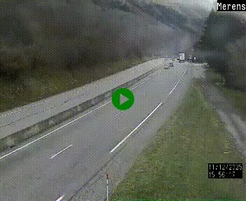 Webcam Ax-les-Thermes sur N20, en direction d'Andorre