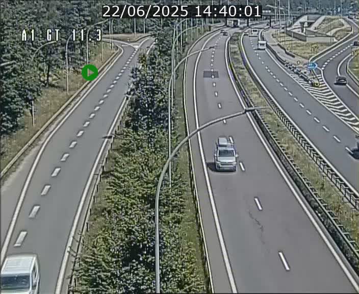 Traffic live webcam Luxembourg Senningerberg - A1 direction Allemagne - BK 11.3