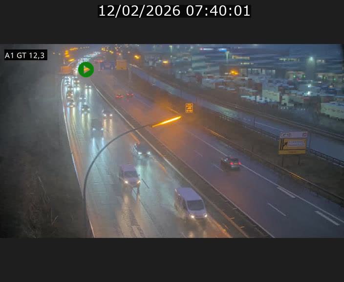 Traffic live webcam Luxembourg Senningerberg - A1 direction Allemagne - BK 12.3