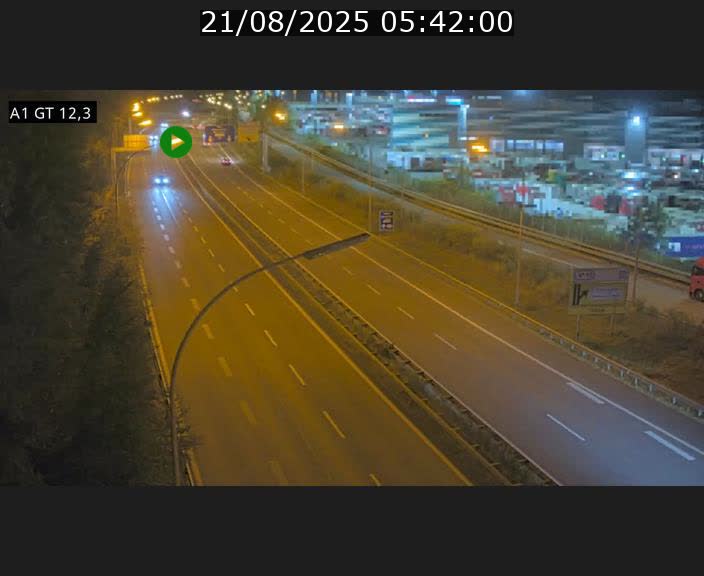 Traffic live webcam Luxembourg Senningerberg - A1 direction Allemagne - BK 12.3