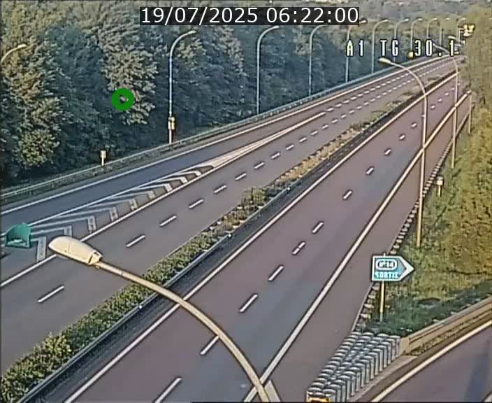 Traffic live webcam Luxembourg Grevenmacher - A1 direction Luxembourg - BK 30.1