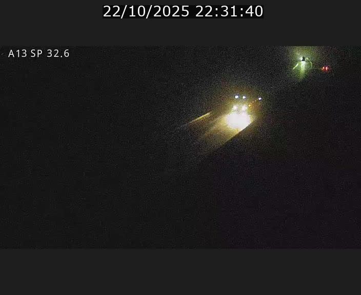 Webcam info trafic A13 à hauteur de Mondorf-les-bains. Vue orientée vers Altwies
