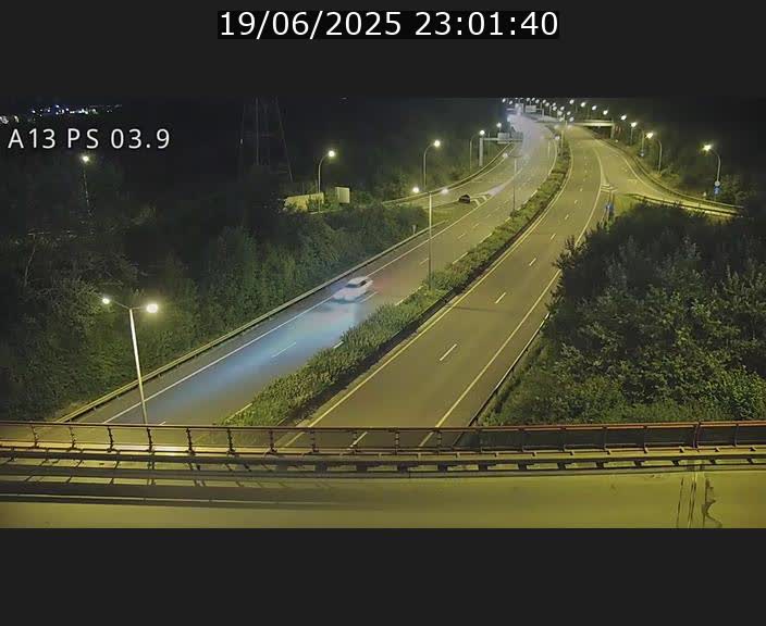 Traffic live webcam Luxembourg Differdange - A13 direction Esch-sur-Alzette - BK 3.9