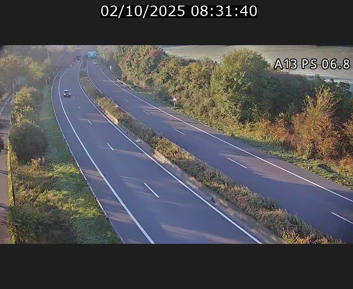 Traffic live webcam Luxembourg Ehlerange - A13 direction Esch-sur-Alzette - BK 6.8