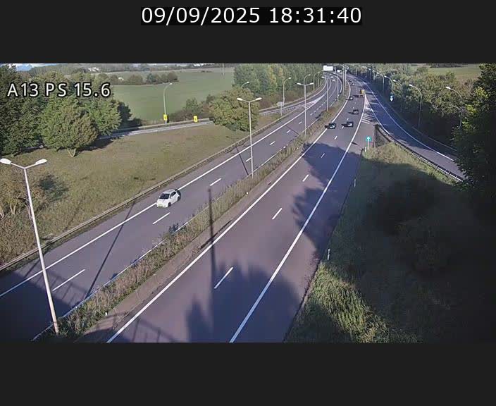 Traffic live webcam Luxembourg Kayl - A13 direction Dudelange - BK 15.6
