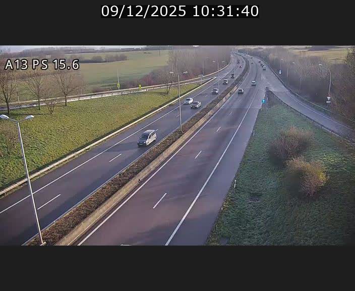 Traffic live webcam Luxembourg Kayl - A13 direction Dudelange - BK 15.6