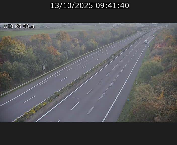 Webcam trafic sur A13 à hauteur de Mondorf-les-Bains en direction d'Altwies