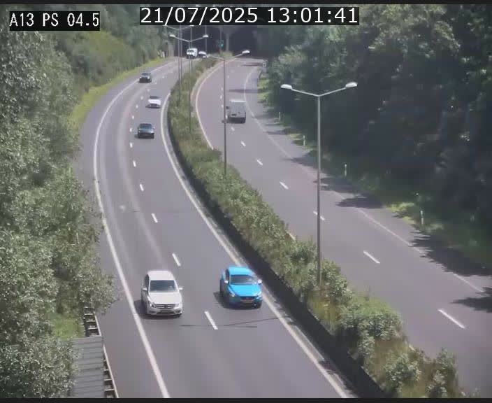 Traffic live webcam Luxembourg Differdange - A13 direction Esch-sur-Alzette - BK 4.5
