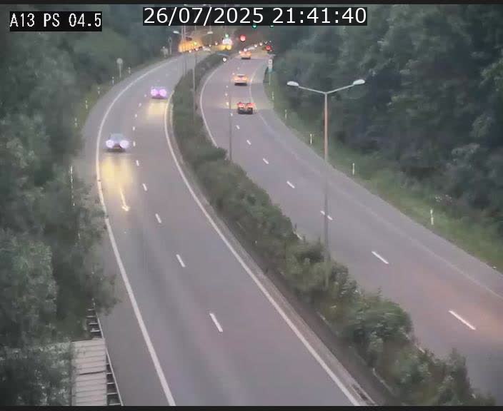 Traffic live webcam Luxembourg Differdange - A13 direction Esch-sur-Alzette - BK 4.5