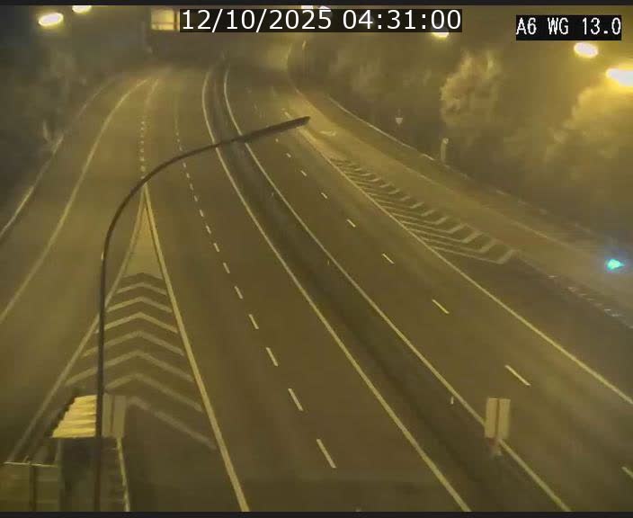 Traffic live webcam Luxembourg Mamer - A6 - BK 13 - direction Luxembourg/France/Allemagne