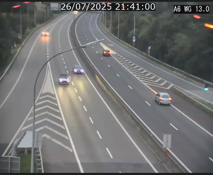 Traffic live webcam Luxembourg Mamer - A6 - BK 13 - direction Luxembourg/France/Allemagne