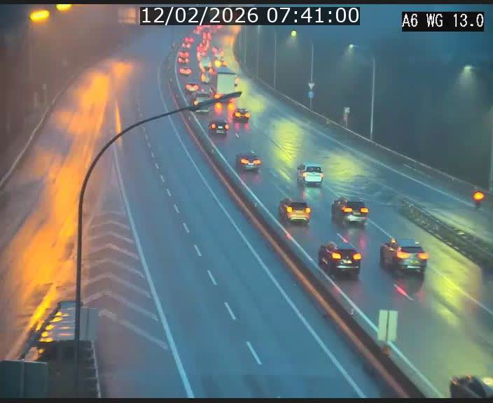 Traffic live webcam Luxembourg Mamer - A6 - BK 13 - direction Luxembourg/France/Allemagne