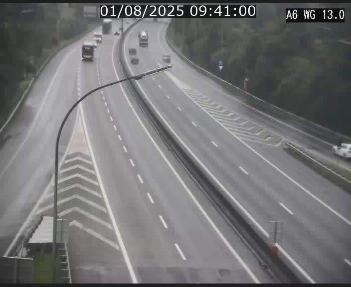 Traffic live webcam Luxembourg Mamer - A6 - BK 13 - direction Luxembourg/France/Allemagne