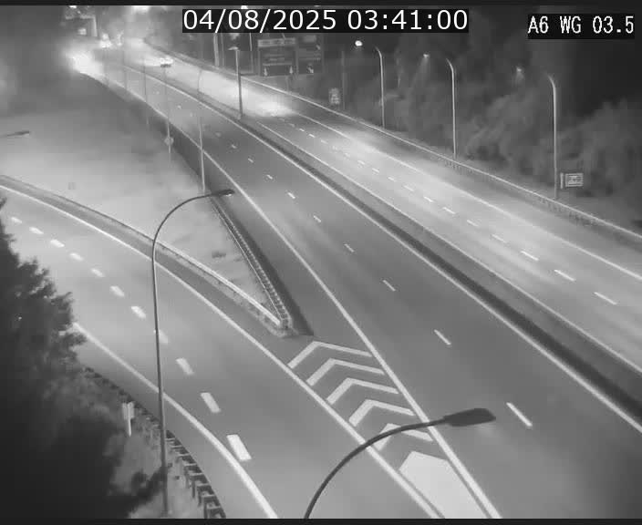 Traffic live webcam Luxembourg - Croix de Cessange - A6 - BK 3.5 - direction France/Allemagne