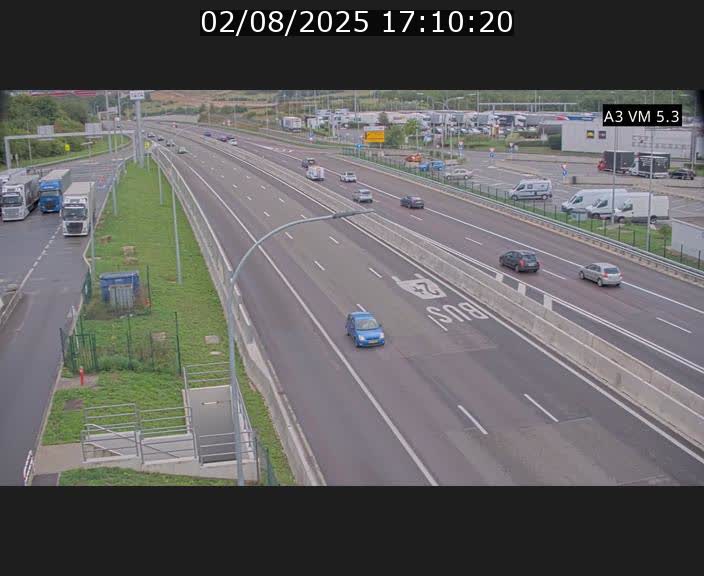 Traffic live webcam Luxembourg Aire de Berchem - A3 - BK 5 - direction France