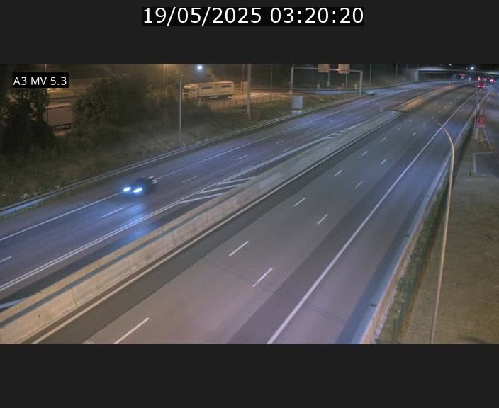 Webcam à l'Aire de Berchem au Luxembourg sur l'A3. Vue orientée vers la France
