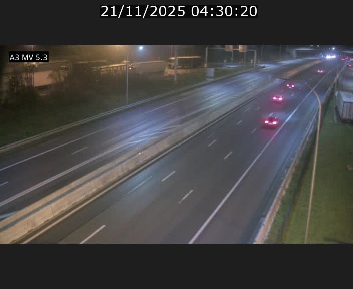 Webcam à l'Aire de Berchem au Luxembourg sur l'A3. Vue orientée vers la France