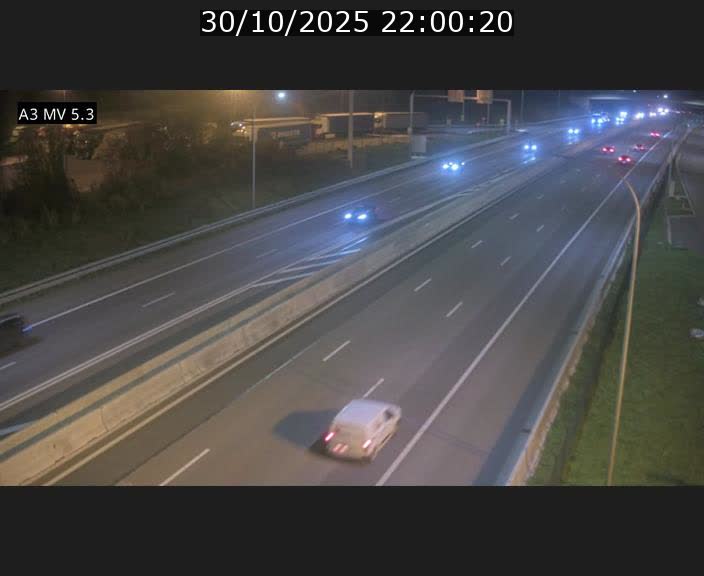 Webcam à l'Aire de Berchem au Luxembourg sur l'A3. Vue orientée vers la France