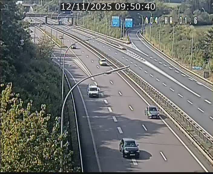 Info Trafic Luxembourg A4 - BK 1.6 - Croix de Cessange (direction Esch)