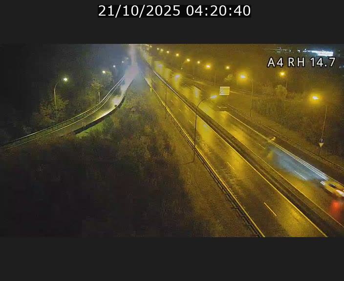Traffic live webcam Luxembourg Jonction Lankelz - A4 - BK 14.7 - direction Luxembourg