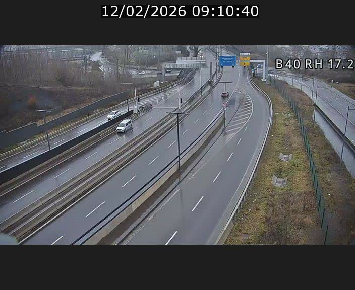 Webcam sur le contournement d'Esch Belval à hauteur de la sortie Université de Luxembourg. Vue orientée vers Luxembourg