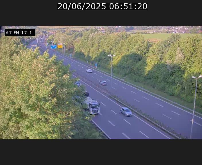 Caméra trafic Luxembourg - A7, Merscherbierg direction Mersch