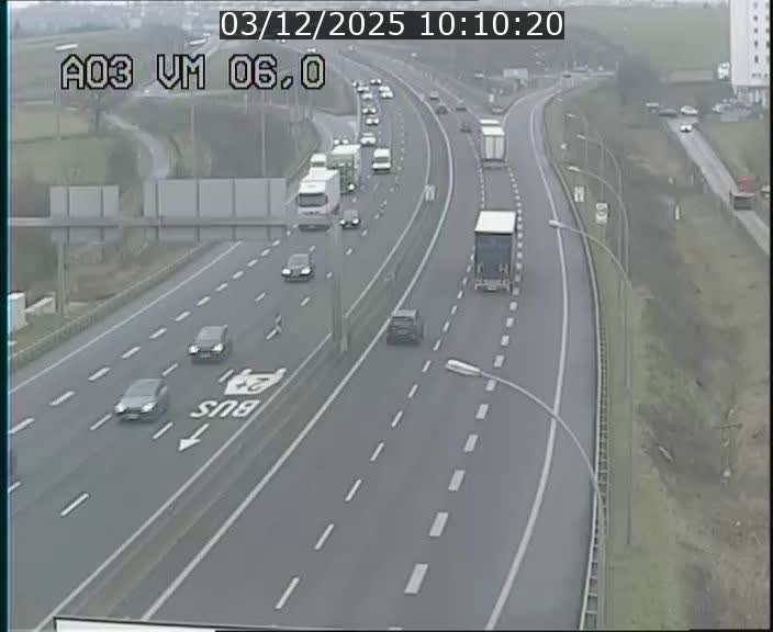 Traffic live webcam Luxembourg Aire de Berchem - A3 - BK 6 - direction France