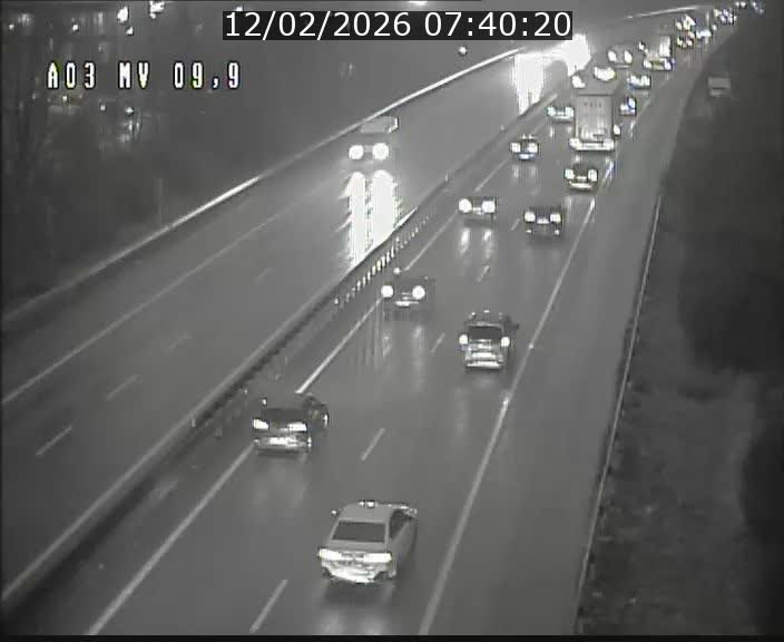 Webcam Autoroute à la Croix de Bettembourg - A3 - BK 9.9 - direction Luxembourg-Ville