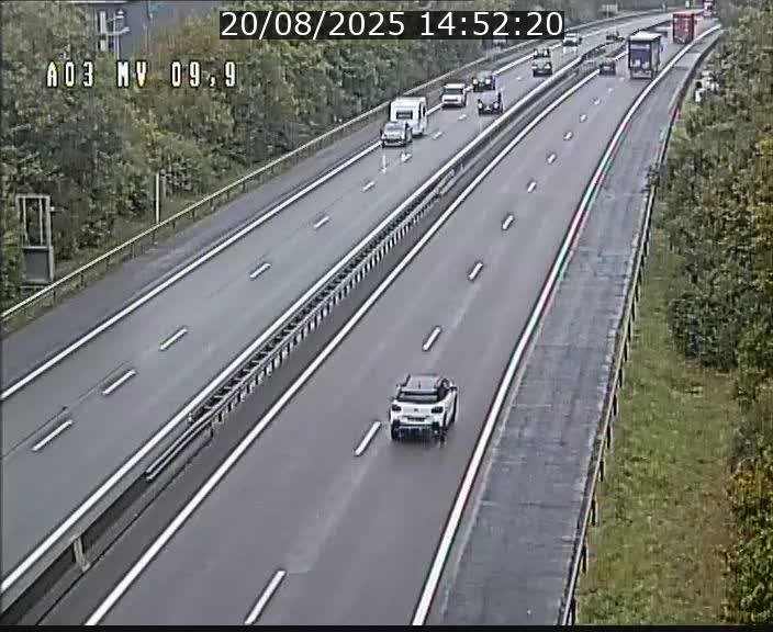 Webcam Autoroute à la Croix de Bettembourg - A3 - BK 9.9 - direction Luxembourg-Ville