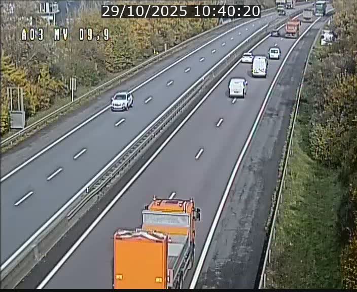 Webcam Autoroute à la Croix de Bettembourg - A3 - BK 9.9 - direction Luxembourg-Ville