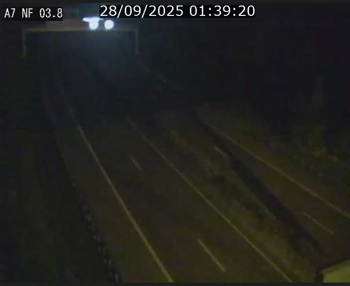 Webcam autoroute A7 au Luxembourg à la sortie du Tunnel Stafelter vers le Nord