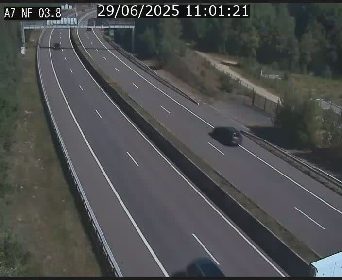 Webcam autoroute A7 au Luxembourg à la sortie du Tunnel Stafelter vers le Nord