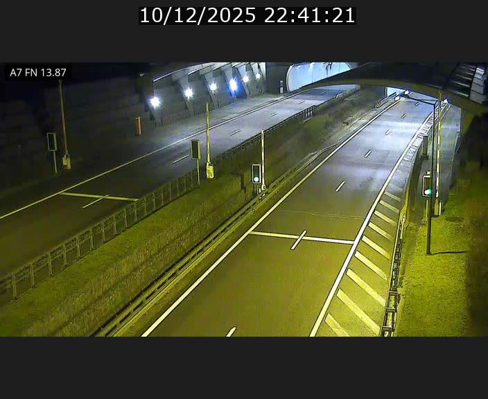 Caméra trafic Luxembourg - A7, Tunnel Gousselerbierg, entrée nord, direction Lorentzweiler