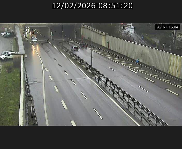 Caméra trafic Luxembourg - A7, Tunnel Mersch, entrée sud, direction Ettelbruck