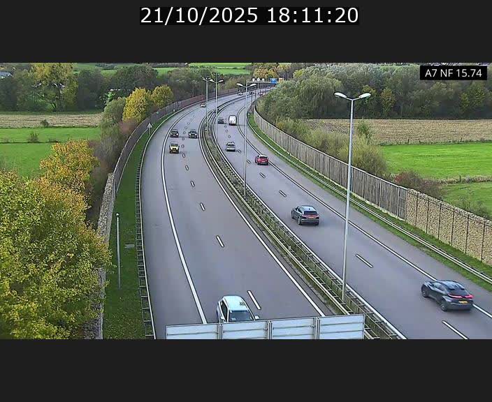 Caméra trafic Luxembourg - A7, Tunnel Mersch, entrée nord, direction Lorentzweiler