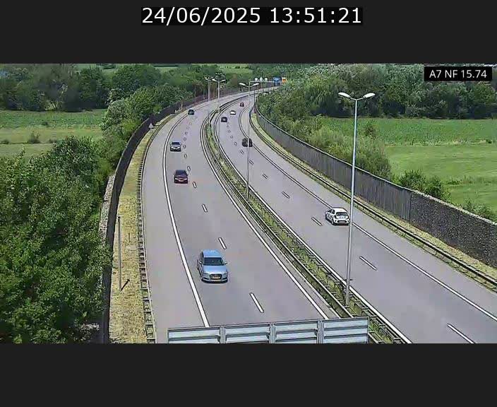 Caméra trafic Luxembourg - A7, Tunnel Mersch, entrée nord, direction Lorentzweiler